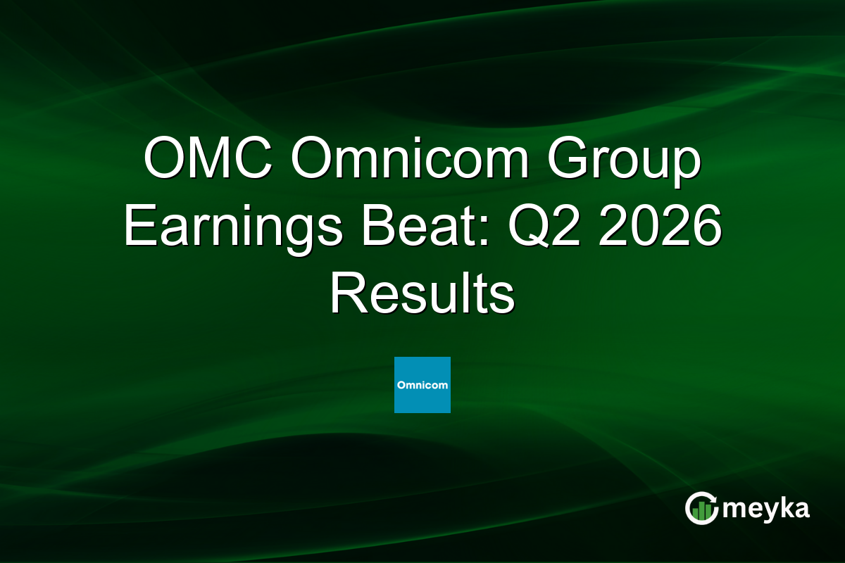 OMC Omnicom Group Earnings Beat: Q2 2026 Results