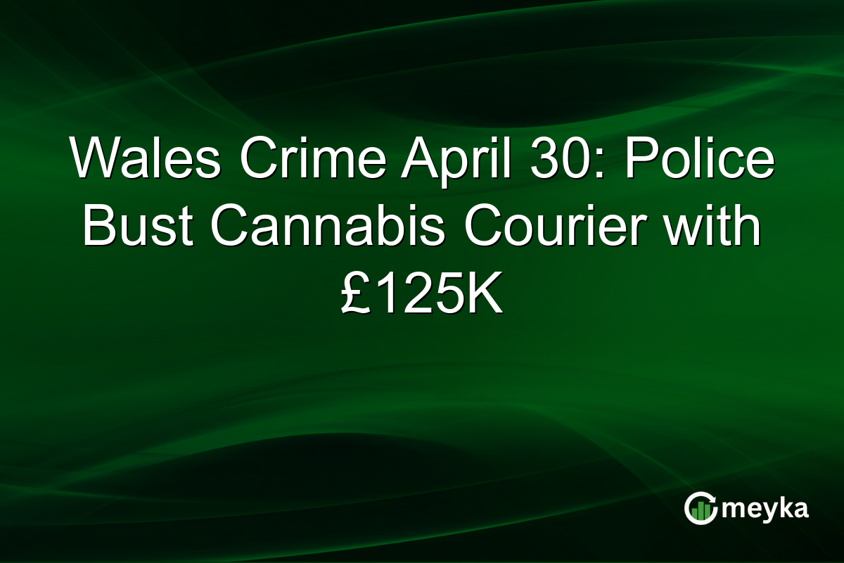 Wales Crime April 30: Police Bust Cannabis Courier with £125K