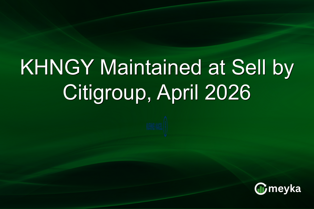 KHNGY Maintained at Sell by Citigroup, April 2026