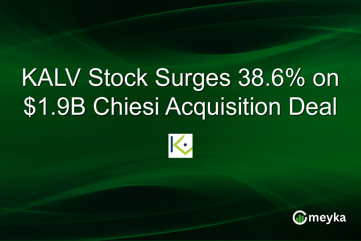 KALV Stock Surges 38.6% on $1.9B Chiesi Acquisition Deal