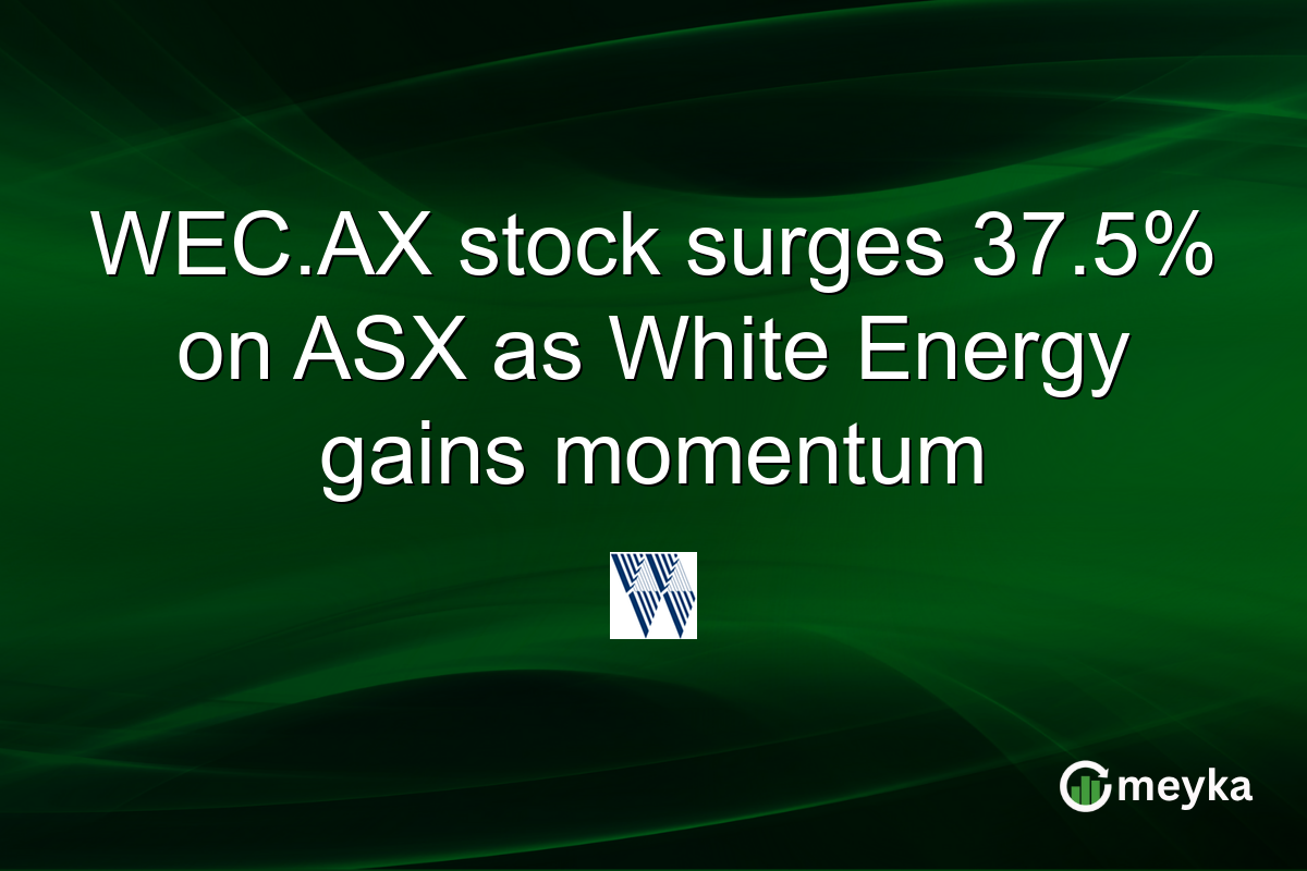 WEC.AX stock surges 37.5% on ASX as White Energy gains momentum