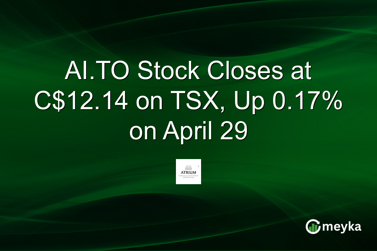 AI.TO Stock Closes at C$12.14 on TSX, Up 0.17% on April 29