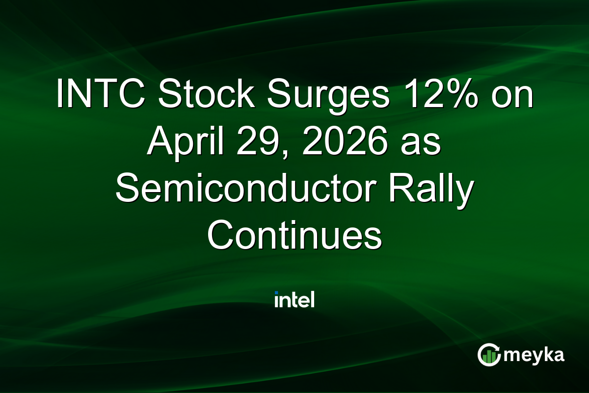 INTC Stock Surges 12% on April 29, 2026 as Semiconductor Rally Continues