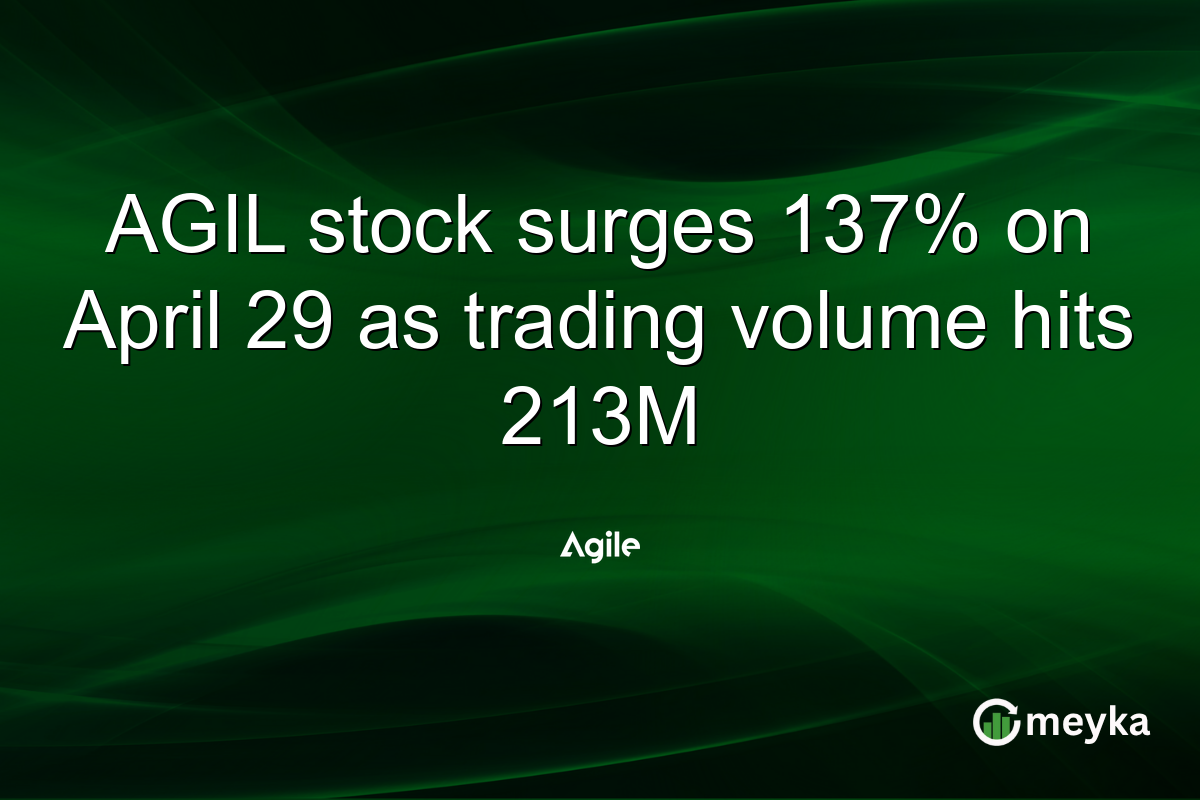 AGIL stock surges 137% on April 29 as trading volume hits 213M