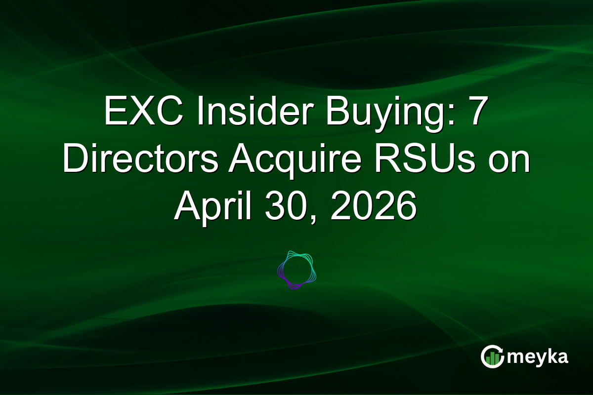 EXC Insider Buying: 7 Directors Acquire RSUs on April 30, 2026