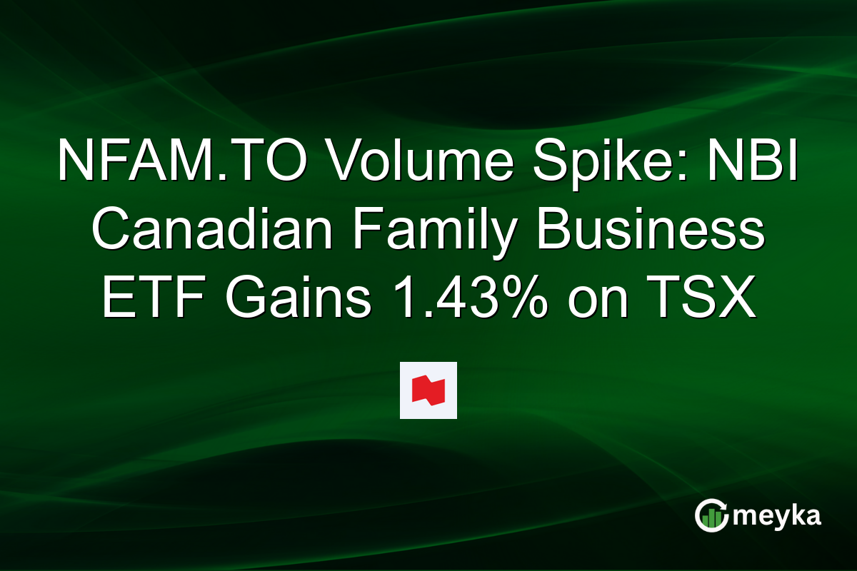 NFAM.TO Volume Spike: NBI Canadian Family Business ETF Gains 1.43% on TSX