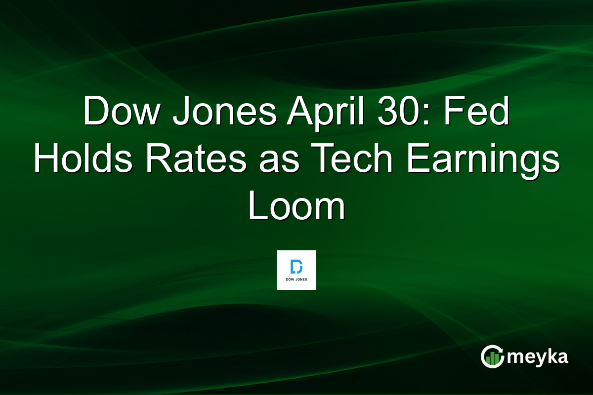 Dow Jones April 30: Fed Holds Rates as Tech Earnings Loom