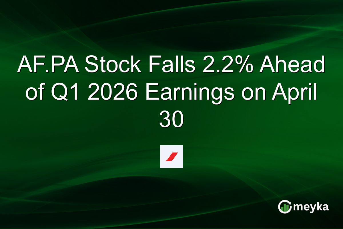 AF.PA Stock Falls 2.2% Ahead of Q1 2026 Earnings on April 30