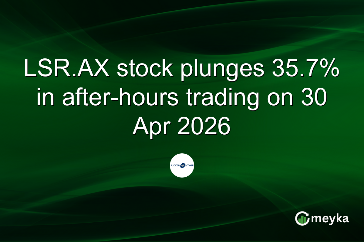 LSR.AX stock plunges 35.7% in after-hours trading on 30 Apr 2026