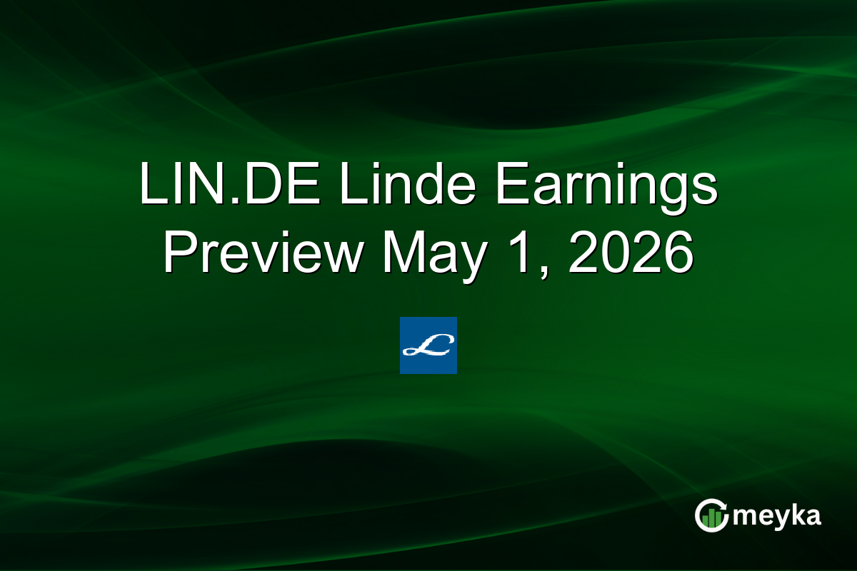 LIN.DE Linde Earnings Preview May 1, 2026