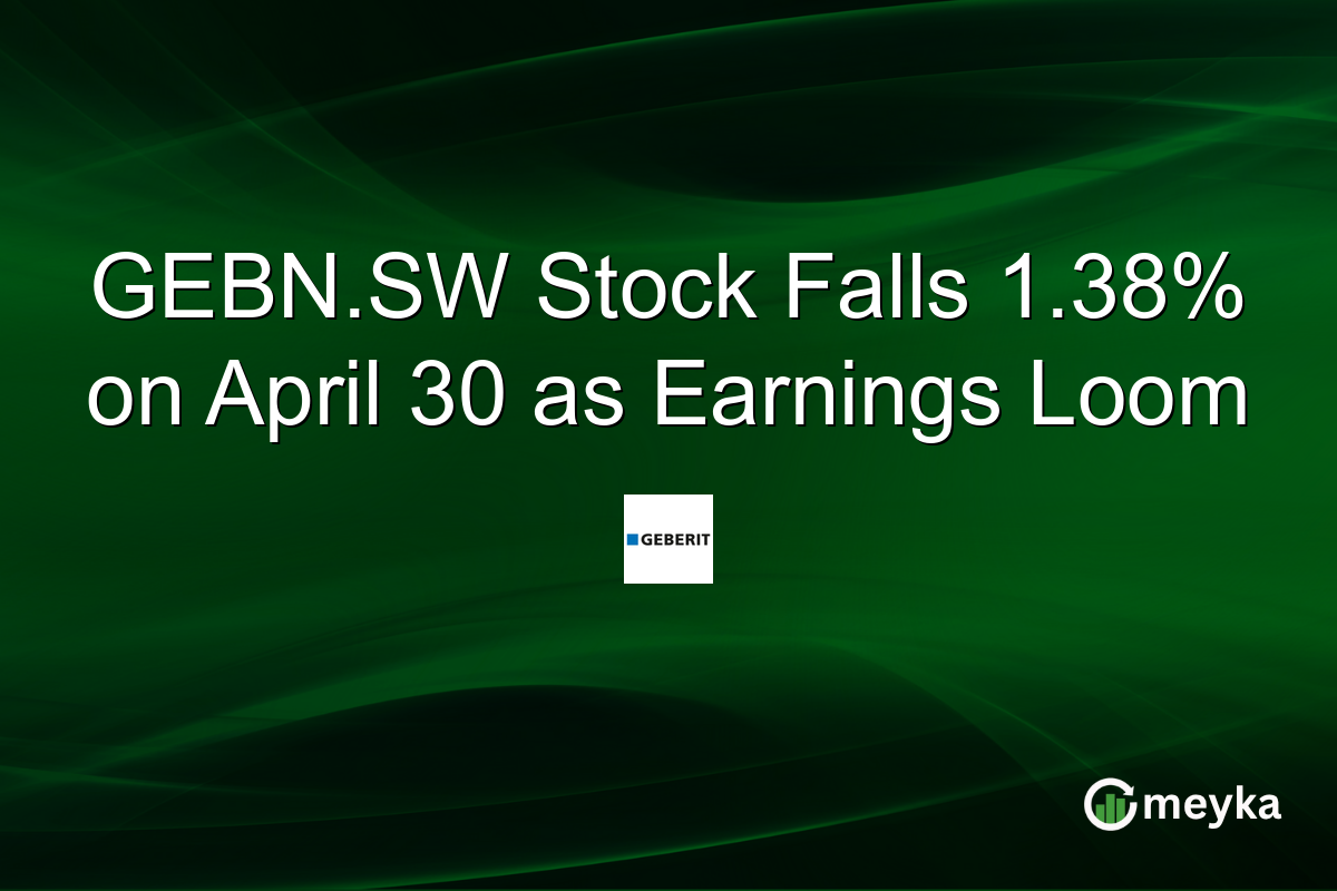 GEBN.SW Stock Falls 1.38% on April 30 as Earnings Loom