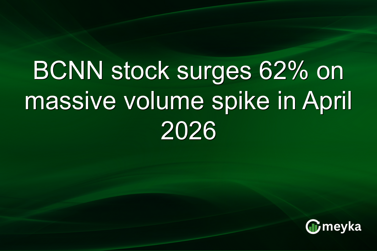 BCNN stock surges 62% on massive volume spike in April 2026