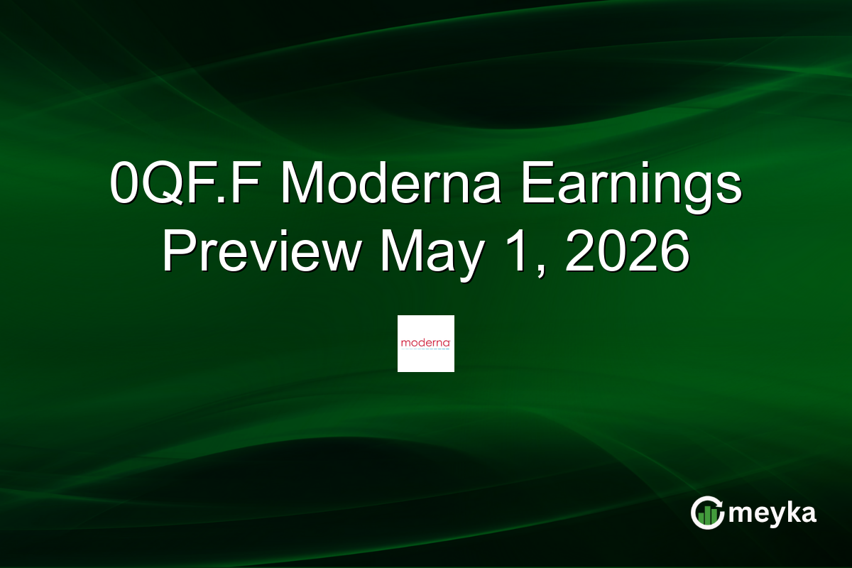 0QF.F Moderna Earnings Preview May 1, 2026