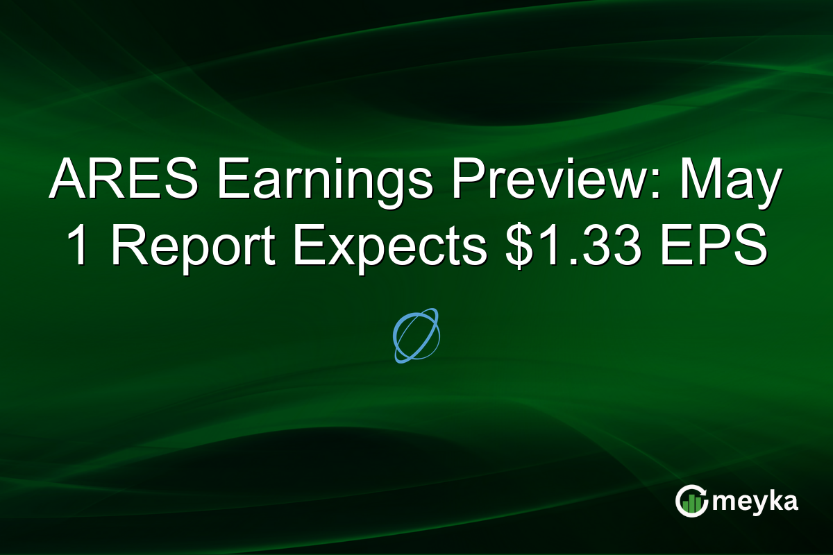ARES Earnings Preview: May 1 Report Expects $1.33 EPS
