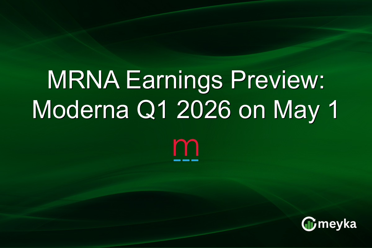 MRNA Earnings Preview: Moderna Q1 2026 on May 1