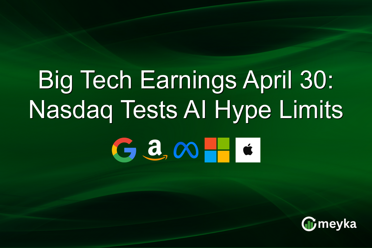 Big Tech Earnings April 30: Nasdaq Tests AI Hype Limits