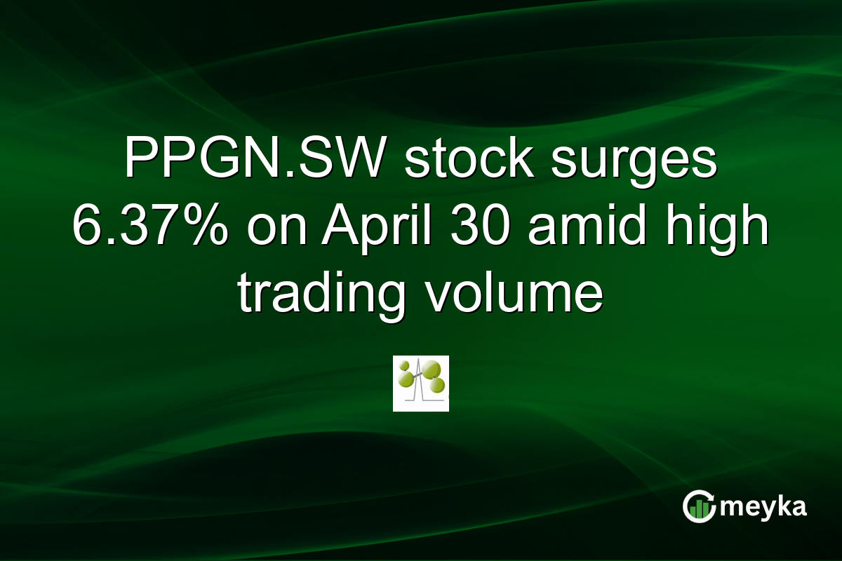 PPGN.SW stock surges 6.37% on April 30 amid high trading volume