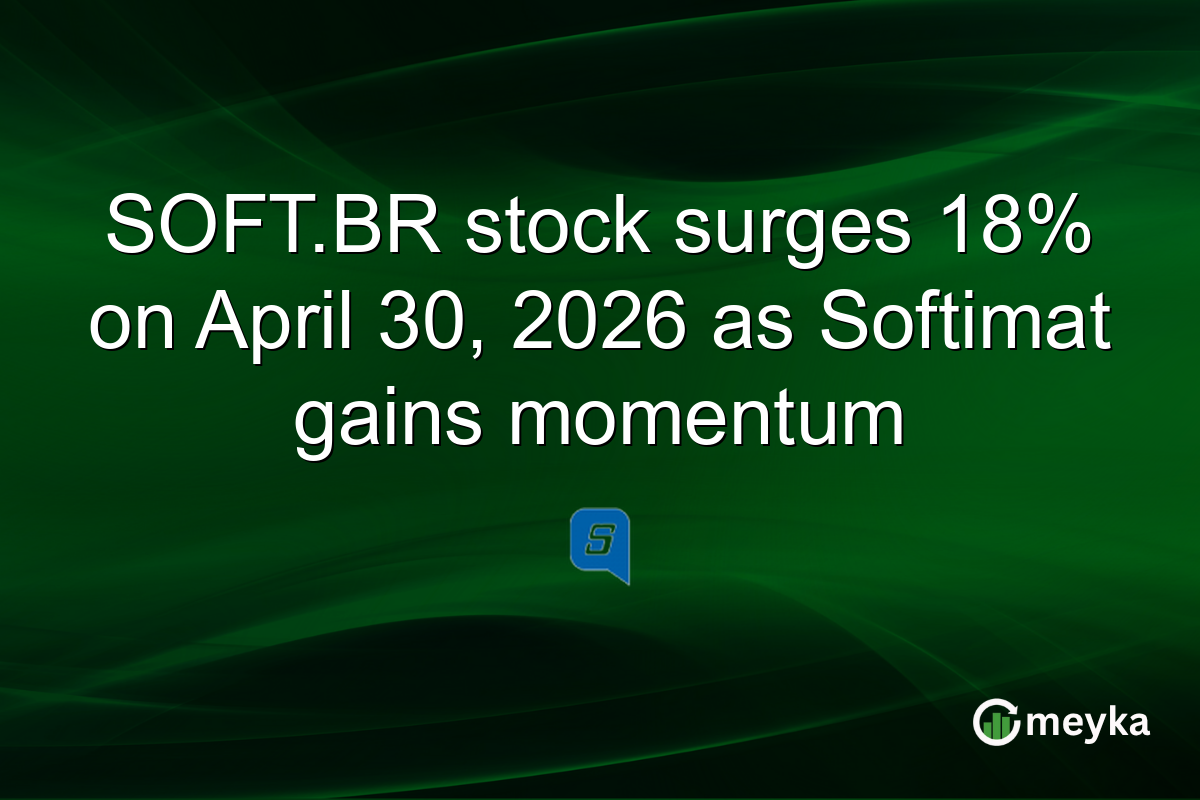 SOFT.BR stock surges 18% on April 30, 2026 as Softimat gains momentum