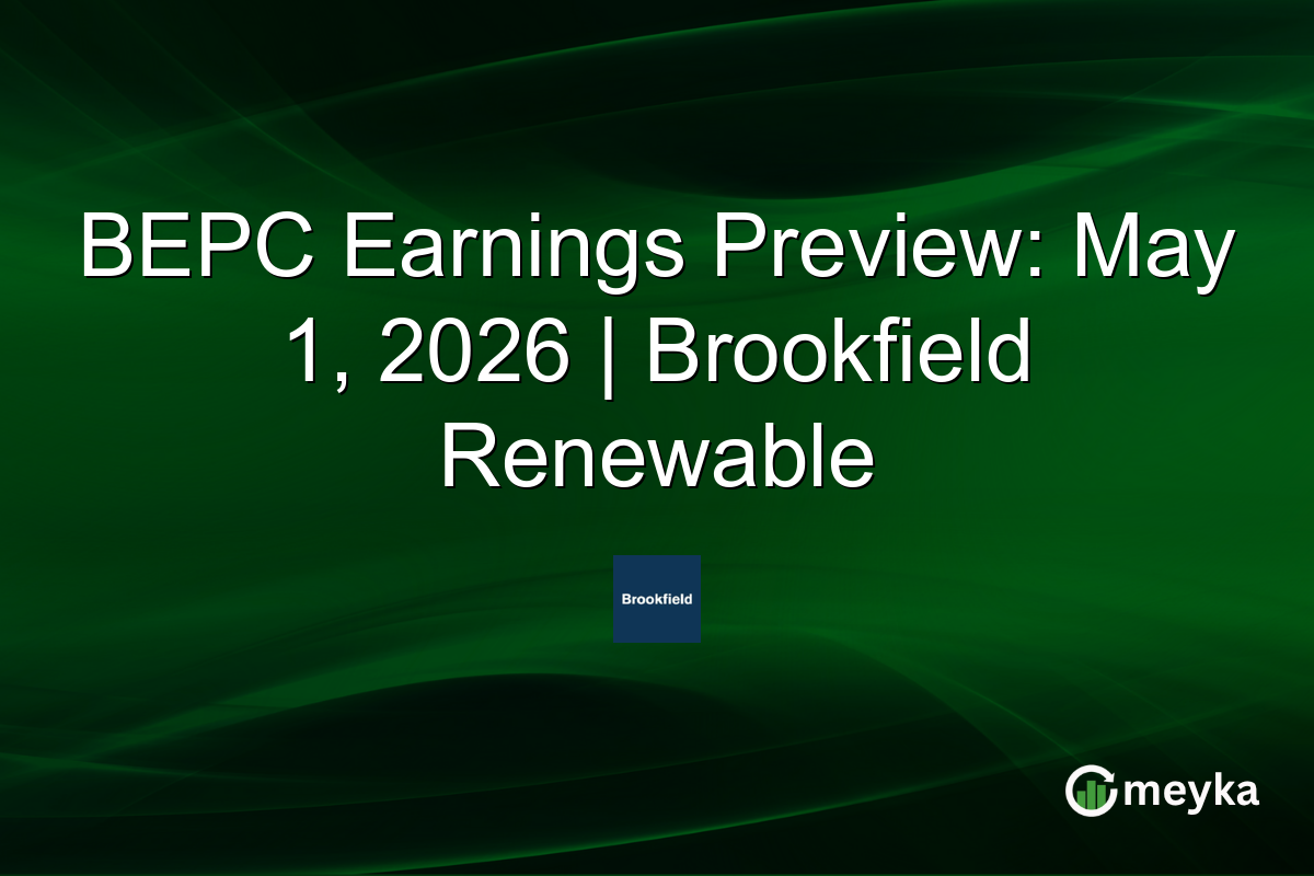 BEPC Earnings Preview: May 1, 2026 | Brookfield Renewable