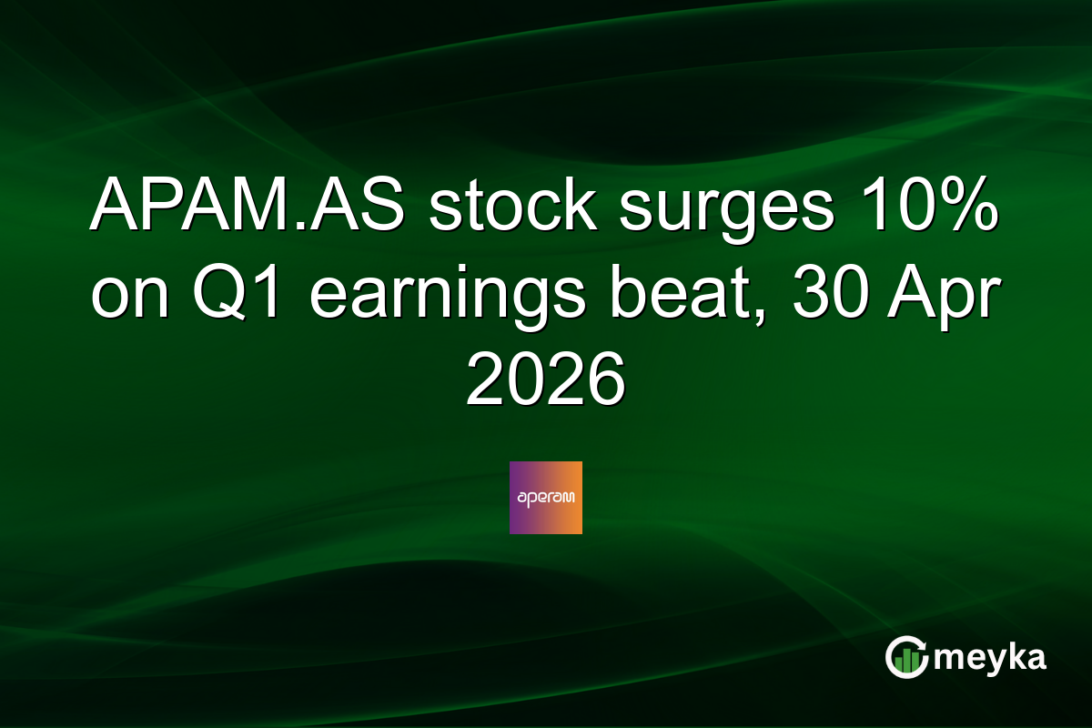 APAM.AS stock surges 10% on Q1 earnings beat, 30 Apr 2026