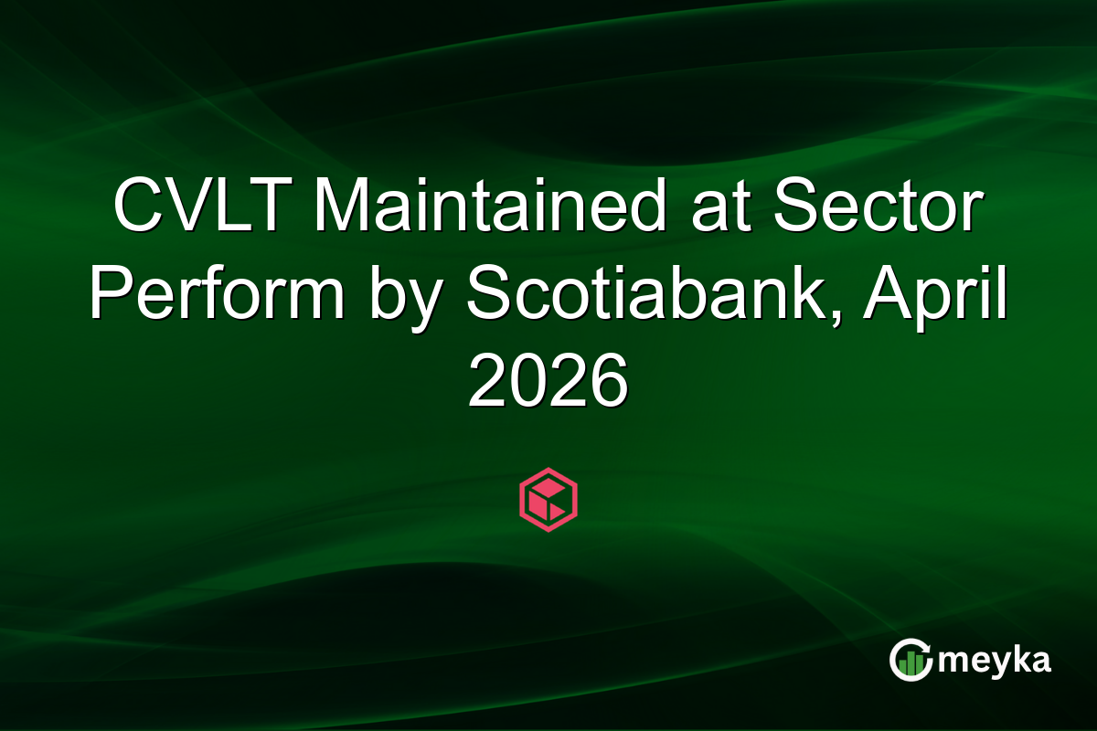 CVLT Maintained at Sector Perform by Scotiabank, April 2026