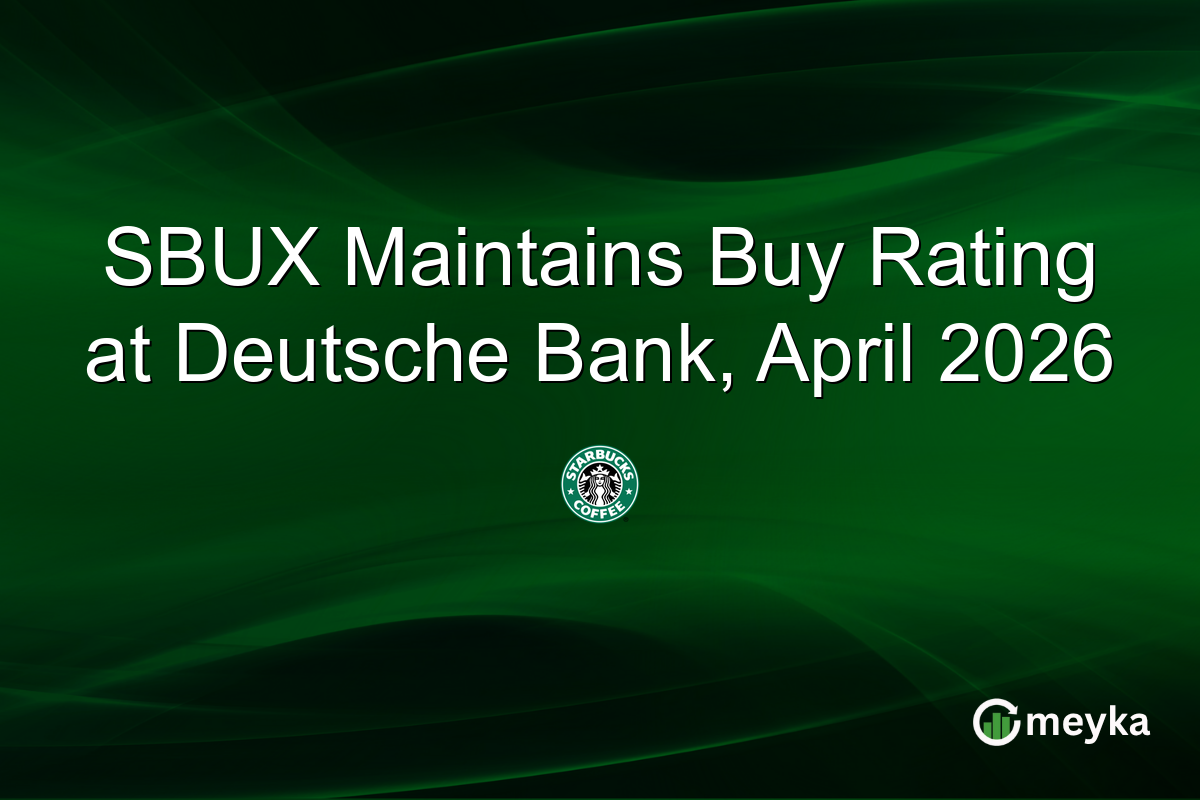 SBUX Maintains Buy Rating at Deutsche Bank, April 2026