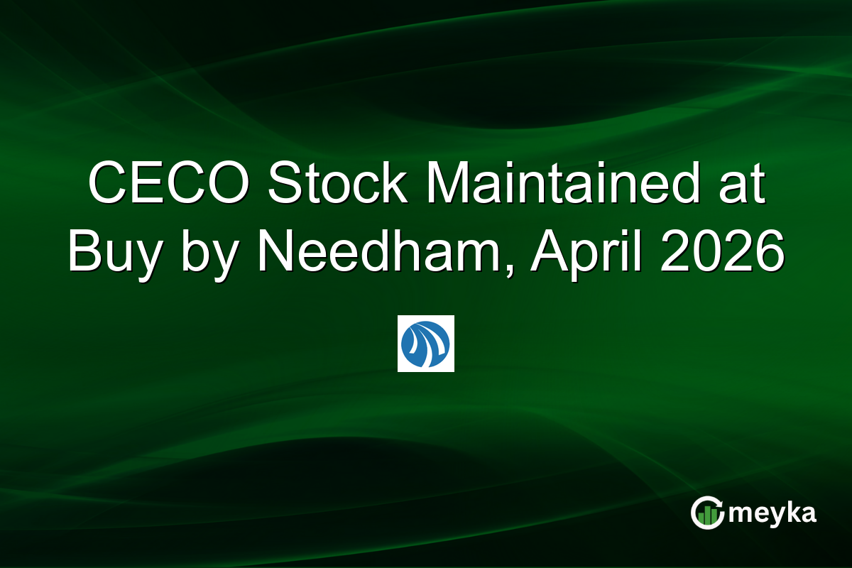 CECO Stock Maintained at Buy by Needham, April 2026