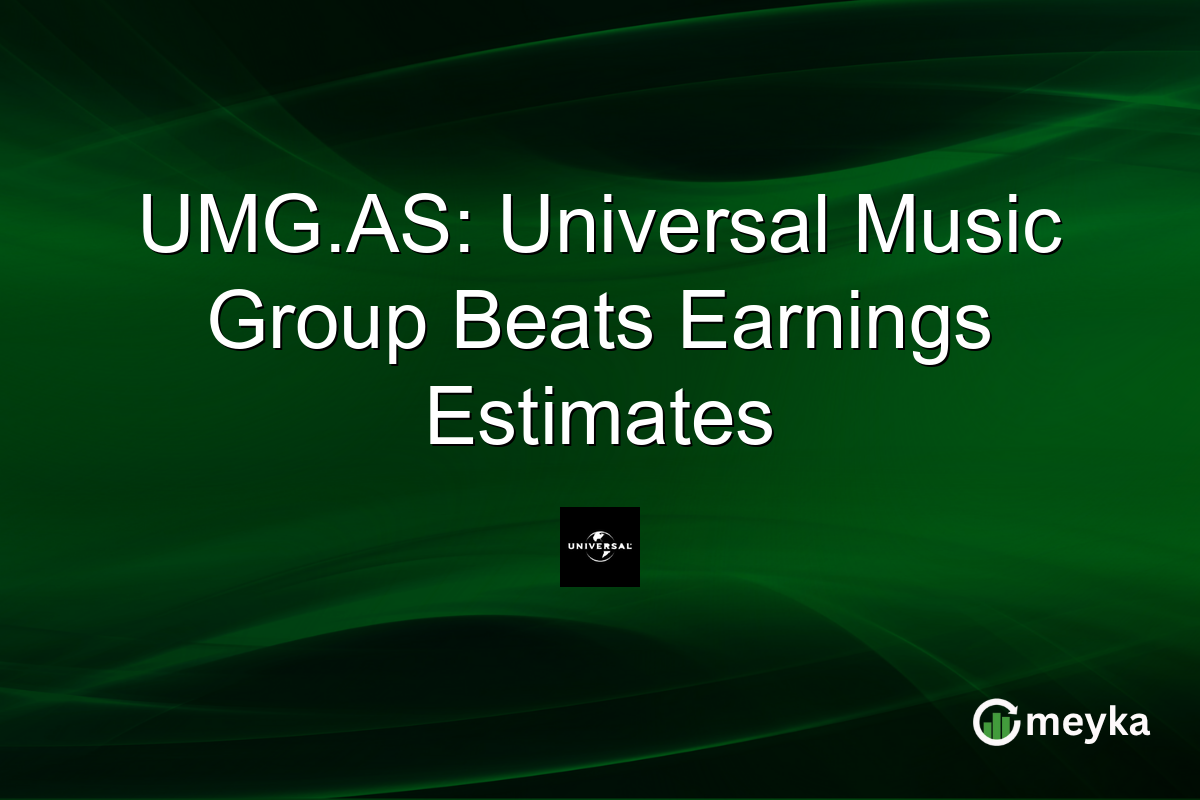 UMG.AS: Universal Music Group Beats Earnings Estimates
