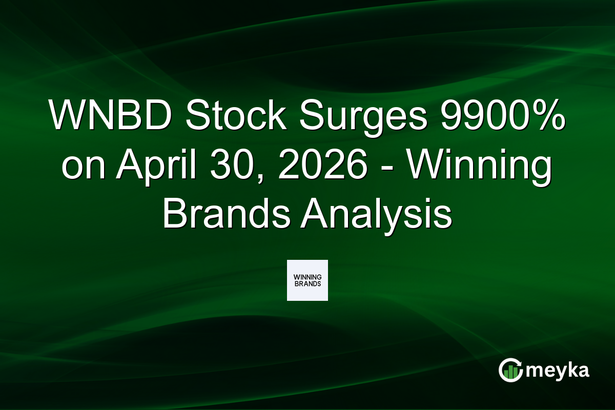 WNBD Stock Surges 9900% on April 30, 2026 – Winning Brands Analysis