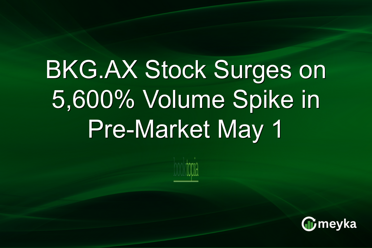 BKG.AX Stock Surges on 5,600% Volume Spike in Pre-Market May 1