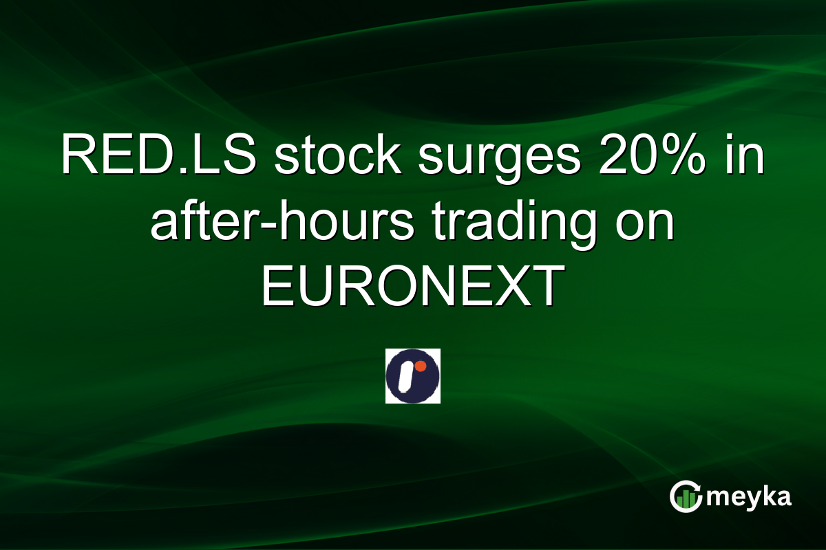 RED.LS stock surges 20% in after-hours trading on EURONEXT