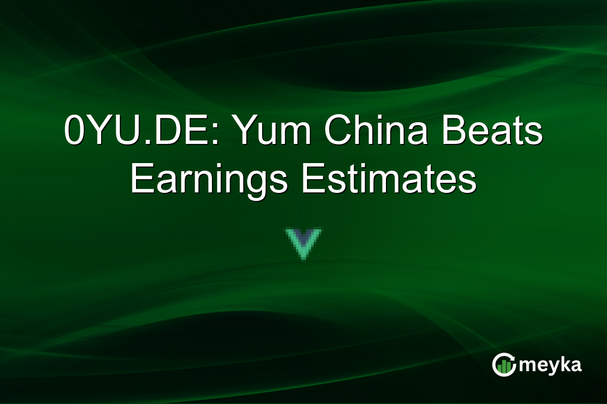 0YU.DE: Yum China Beats Earnings Estimates