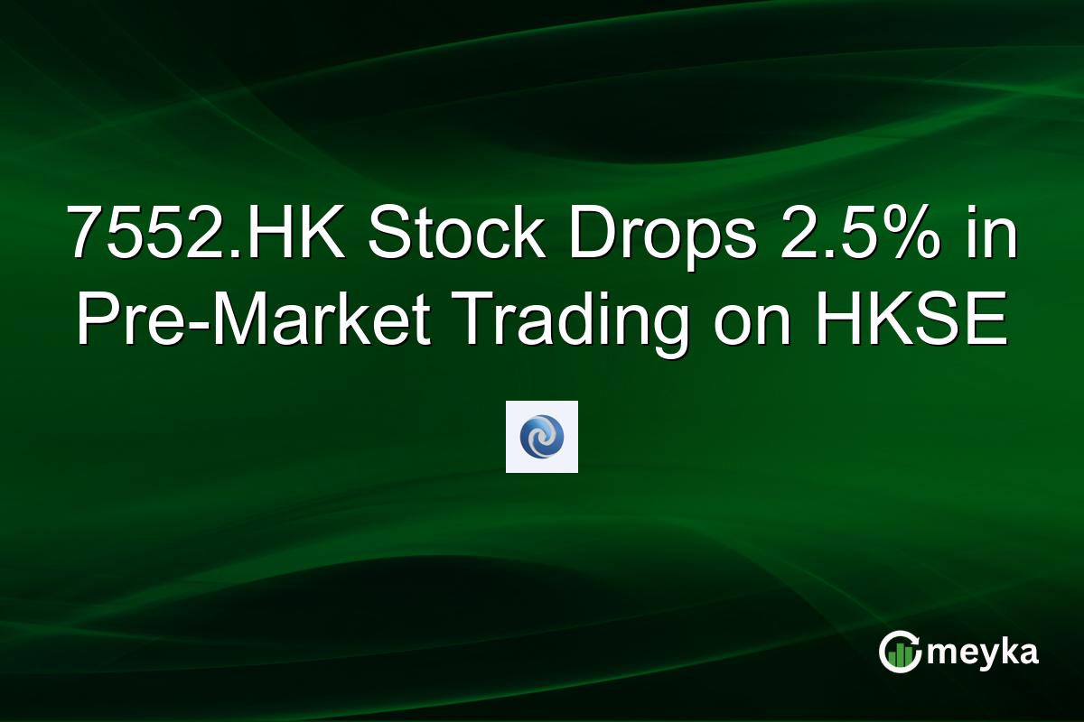 7552.HK Stock Drops 2.5% in Pre-Market Trading on HKSE