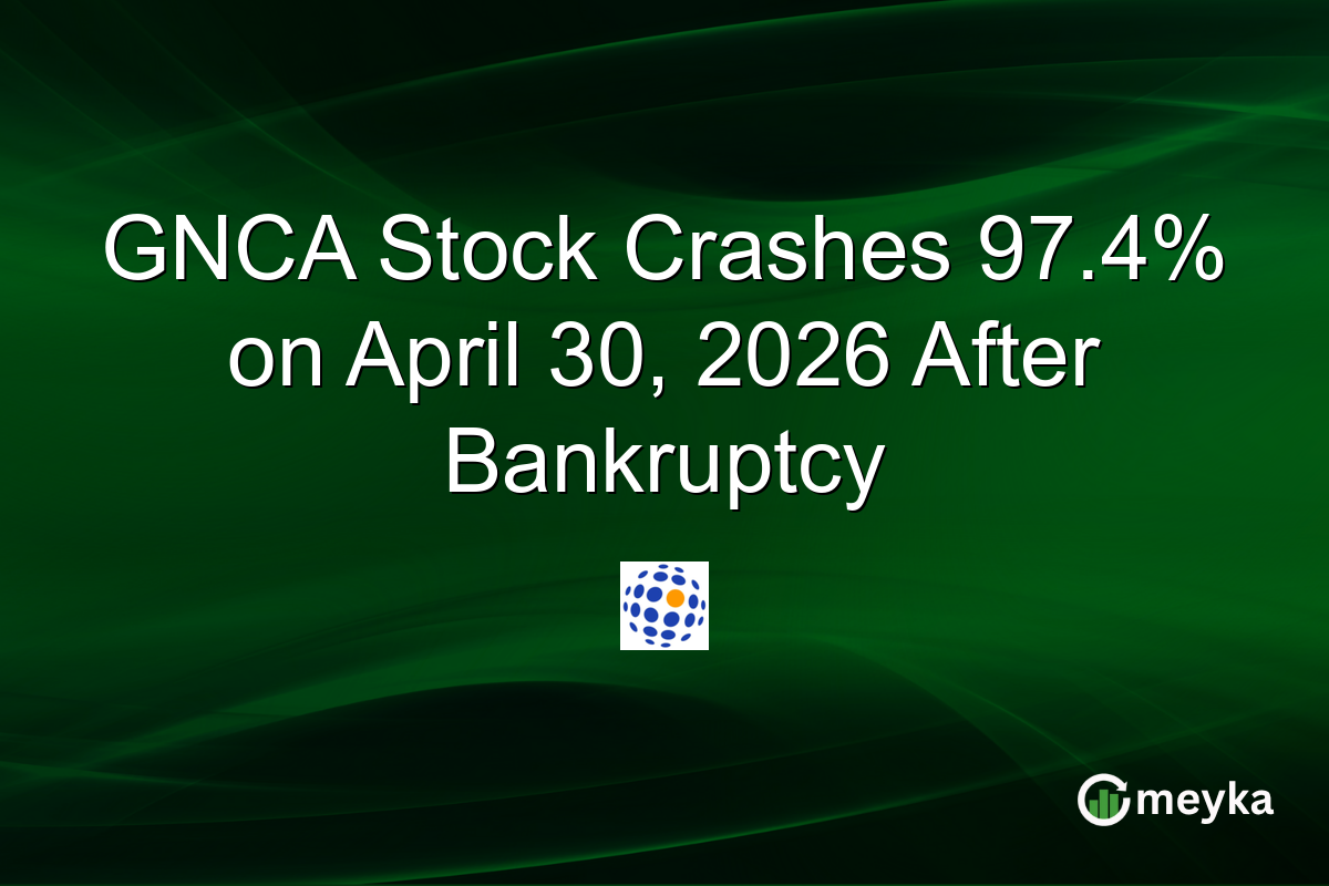 GNCA Stock Crashes 97.4% on April 30, 2026 After Bankruptcy