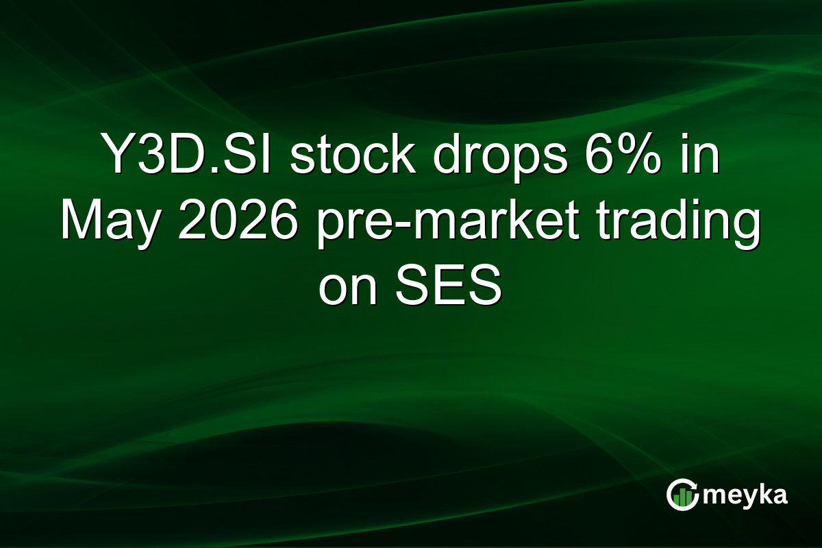 Y3D.SI stock drops 6% in May 2026 pre-market trading on SES