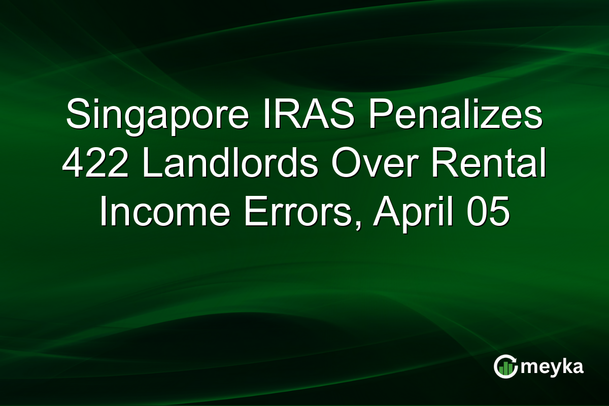 Singapore IRAS Penalizes 422 Landlords Over Rental Income Errors, April 05