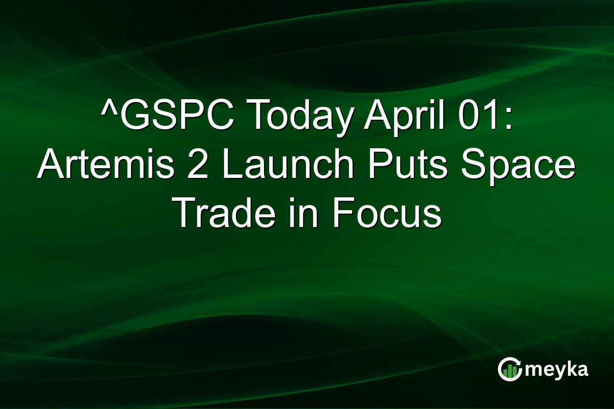 ^GSPC Today April 01: Artemis 2 Launch Puts Space Trade in Focus