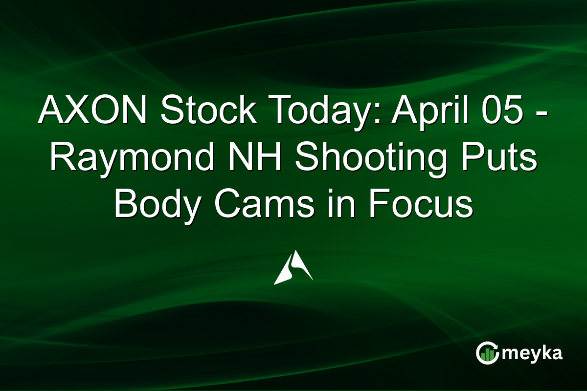 AXON Stock Today: April 05 – Raymond NH Shooting Puts Body Cams in Focus