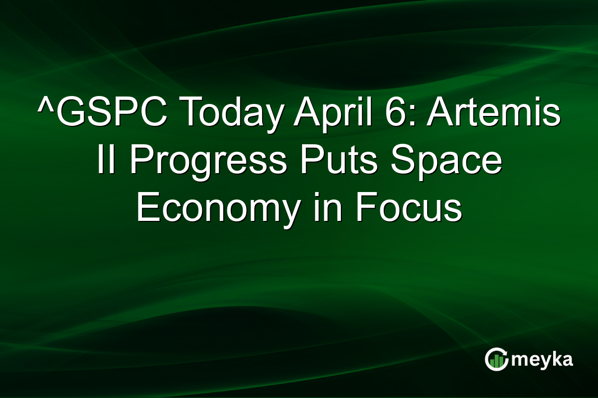 ^GSPC Today April 6: Artemis II Progress Puts Space Economy in Focus