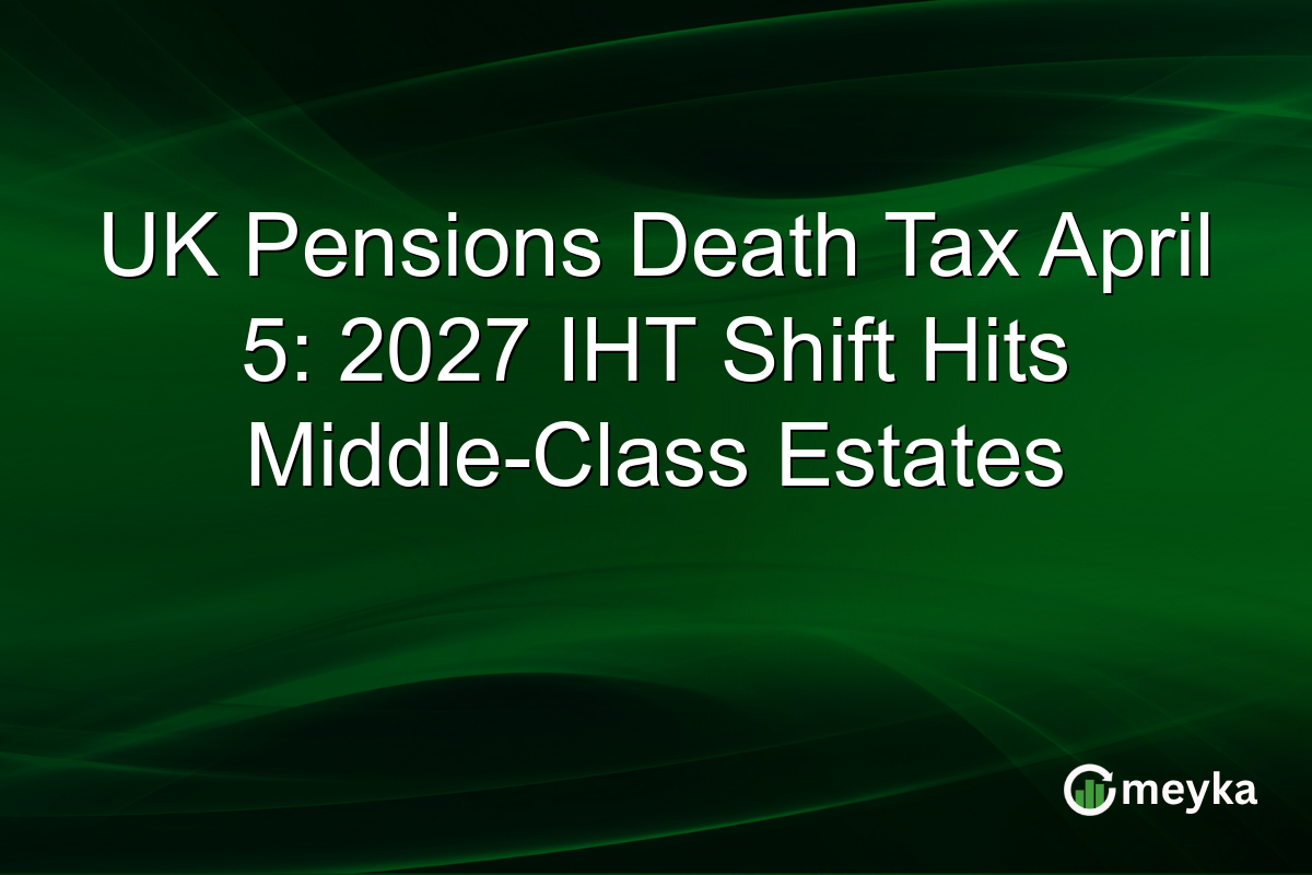 UK Pensions Death Tax April 5: 2027 IHT Shift Hits Middle-Class Estates