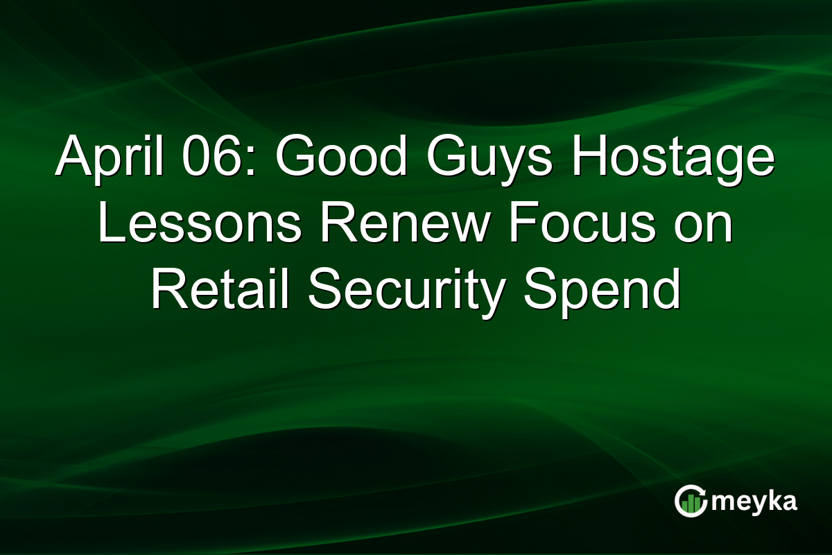 April 06: Good Guys Hostage Lessons Renew Focus on Retail Security Spend