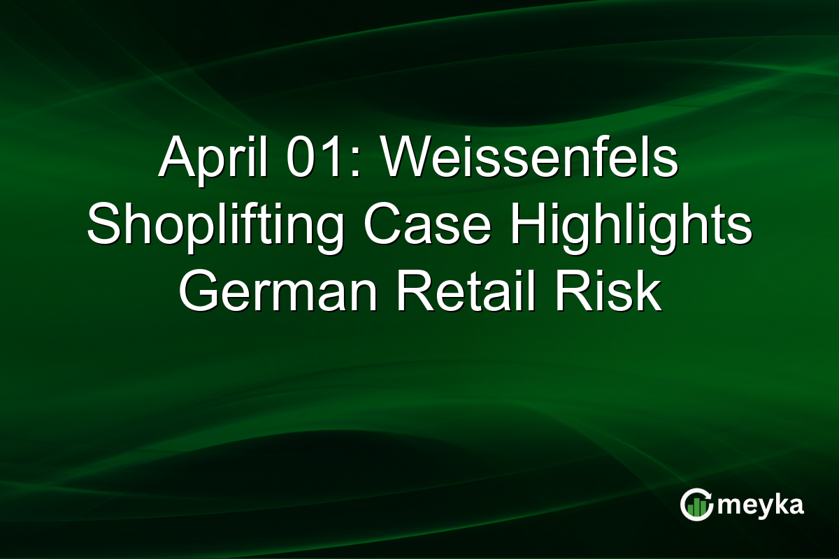 April 01: Weissenfels Shoplifting Case Highlights German Retail Risk