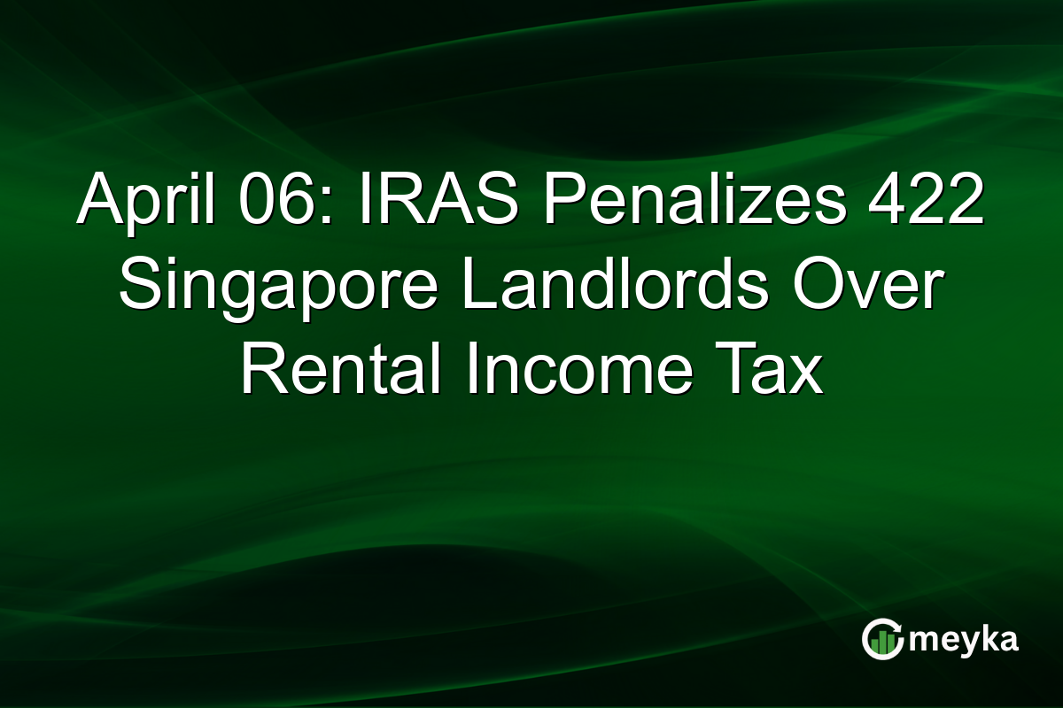 April 06: IRAS Penalizes 422 Singapore Landlords Over Rental Income Tax
