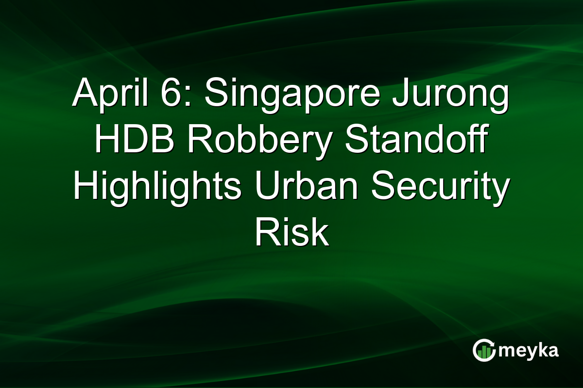 April 6: Singapore Jurong HDB Robbery Standoff Highlights Urban Security Risk