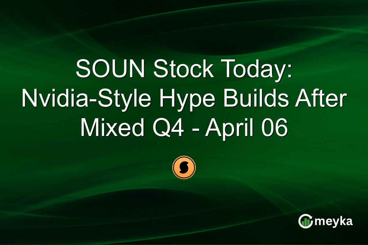 SOUN Stock Today: Nvidia-Style Hype Builds After Mixed Q4 – April 06