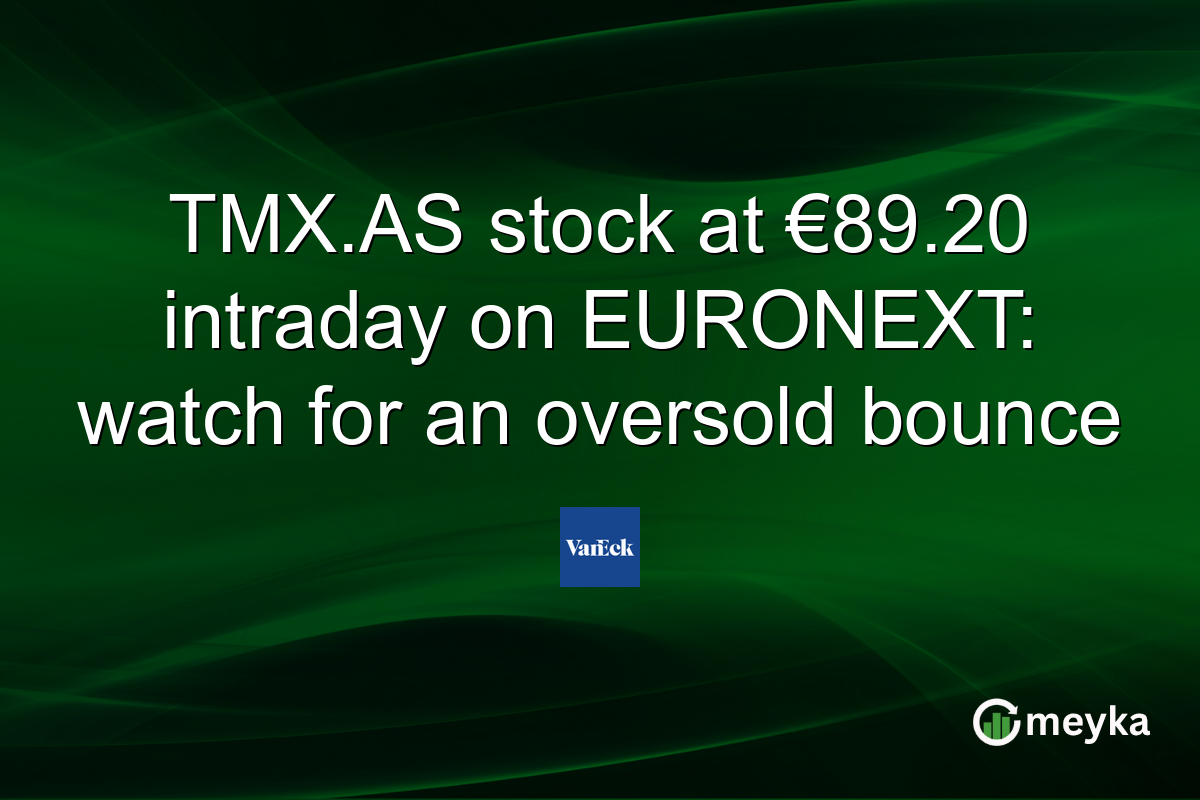 TMX.AS stock at €89.20 intraday on EURONEXT: watch for an oversold bounce