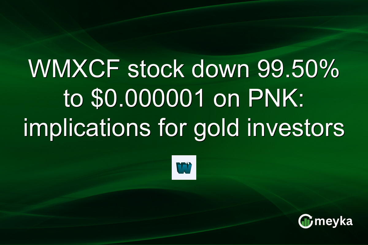 WMXCF stock down 99.50% to $0.000001 on PNK: implications for gold investors