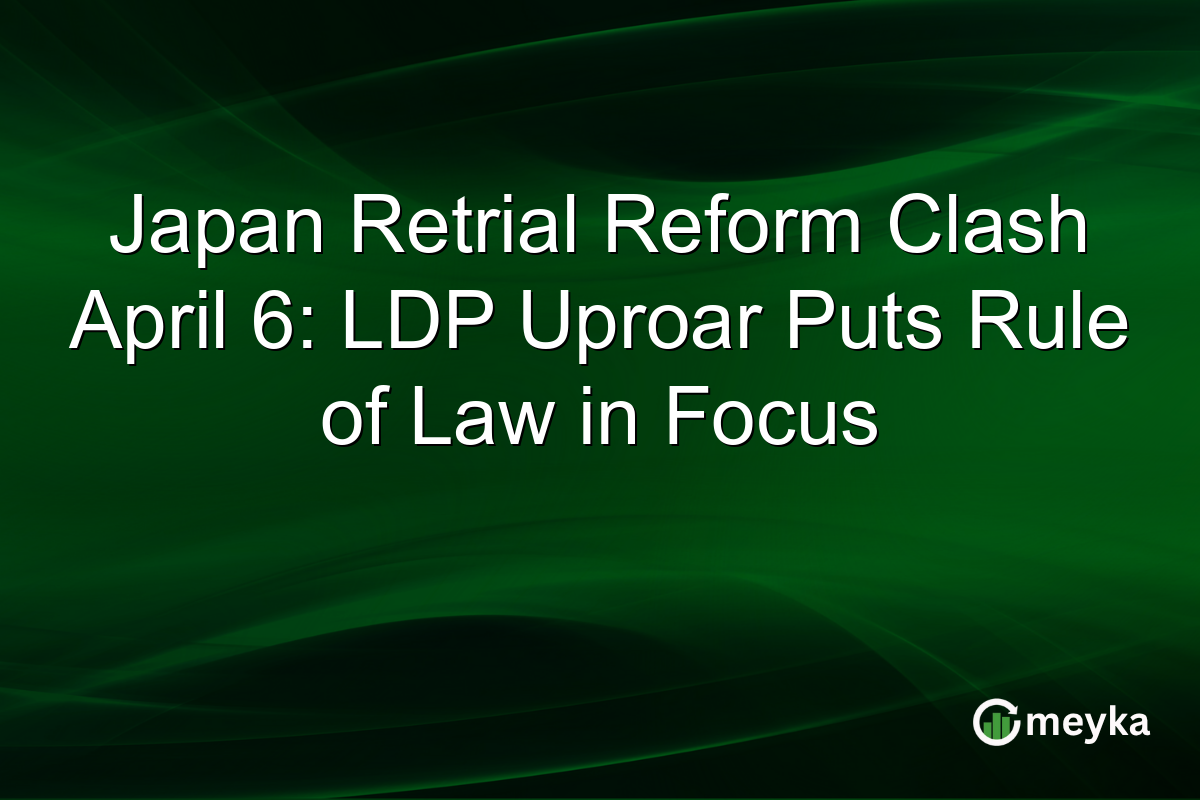Japan Retrial Reform Clash April 6: LDP Uproar Puts Rule of Law in Focus