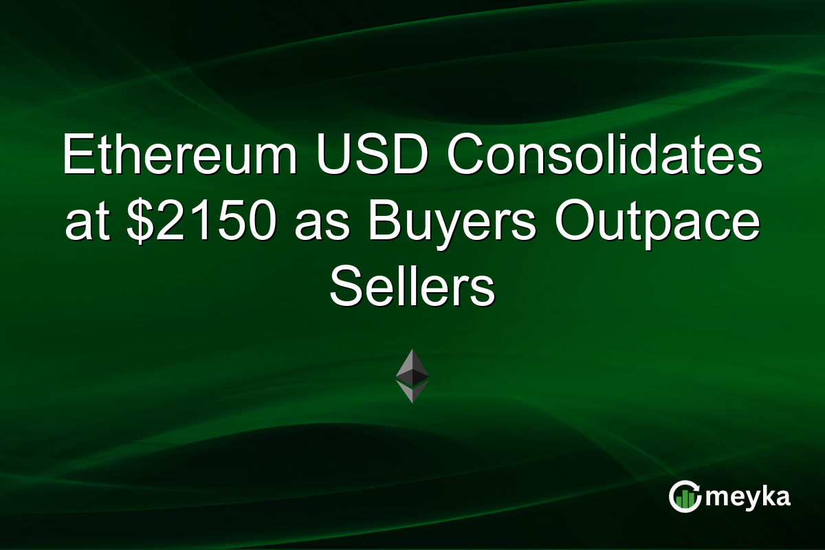 Ethereum USD Consolidates at $2150 as Buyers Outpace Sellers
