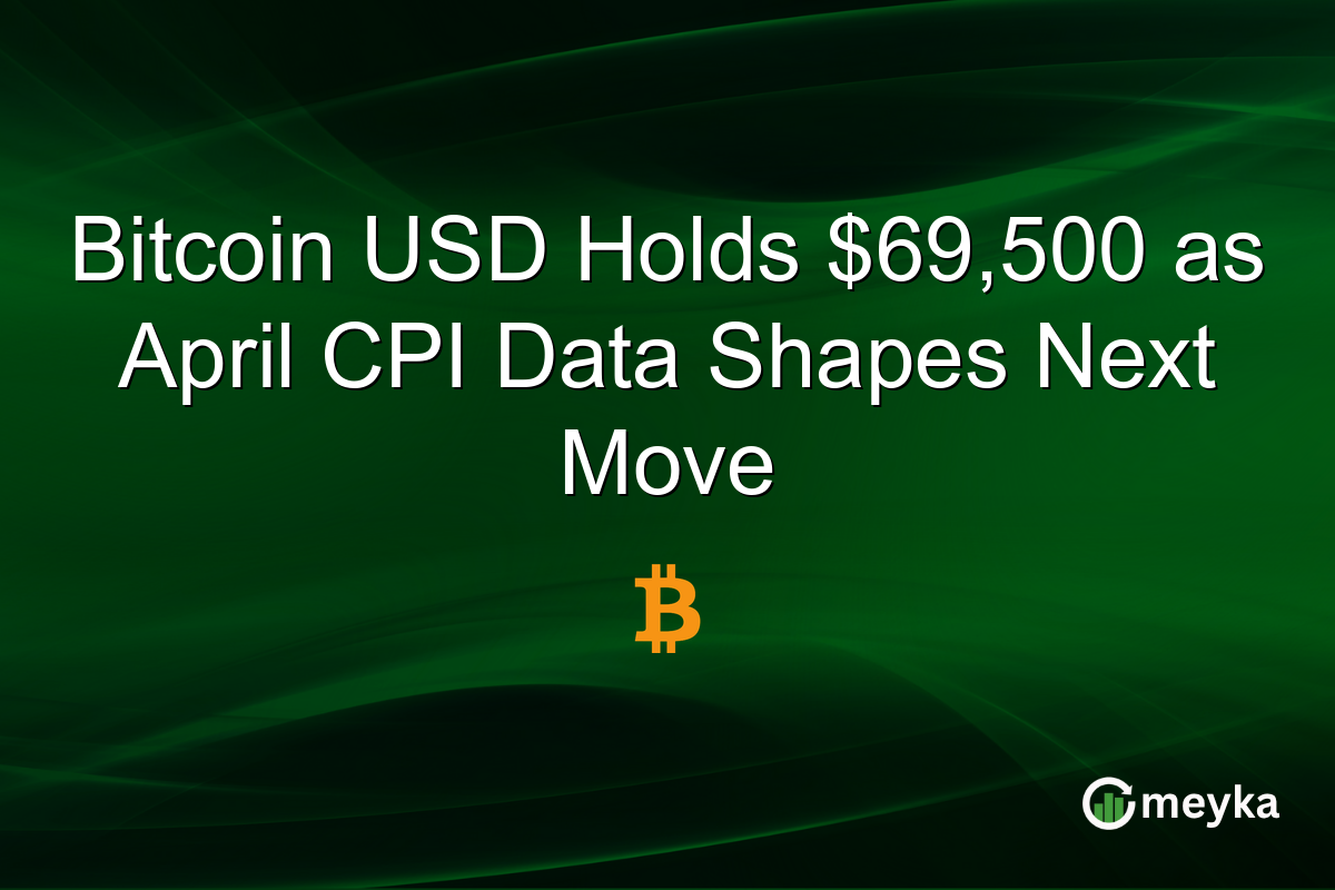 Bitcoin USD Holds $69,500 as April CPI Data Shapes Next Move